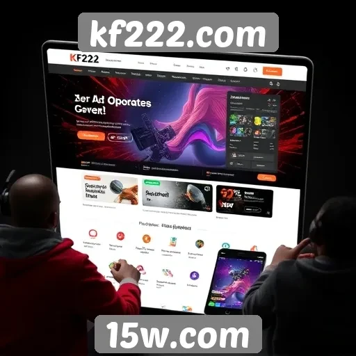 Funcionalidades principais do site kf222.com